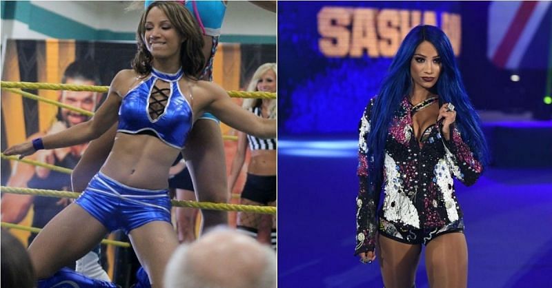 Sasha Banks in FCW; Banks now on the main roster