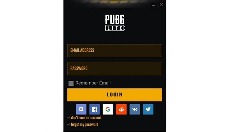 Login to the launcher