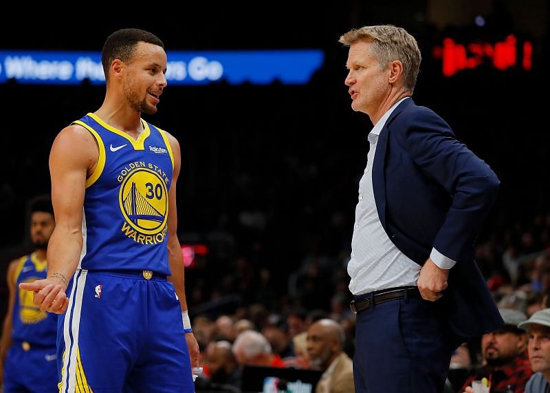 Stephen Curry and Steve Kerr