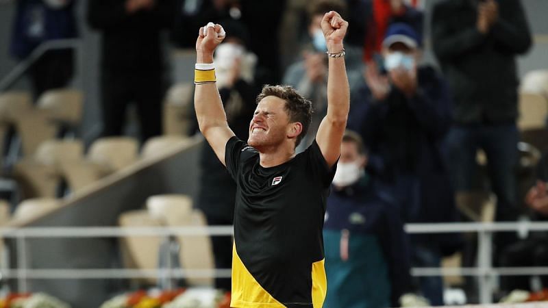 Diego Schwartzman after sealing victory over Dominic Thiem