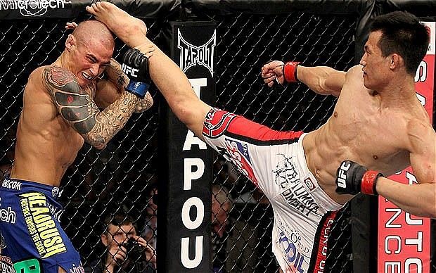 The Korean Zombie proved he was for real by submitting Dustin Poirier in 2012