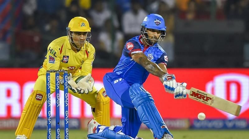 Shikhar Dhawan scored a fluent unbeaten 97 in IPL 2019 against KKR