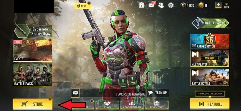 Store icon in COD Mobile