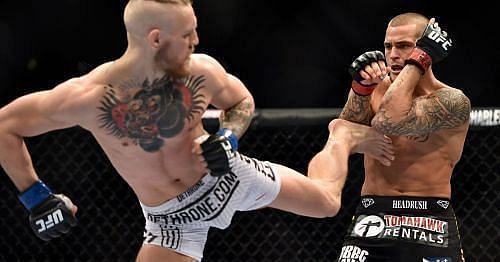 &lt;a href=&#039;https://www.sportskeeda.com/player/conor-mcgregor&#039; target=&#039;_blank&#039; rel=&#039;noopener noreferrer&#039;&gt;Conor McGregor&lt;/a&gt; and Dustin Poirier