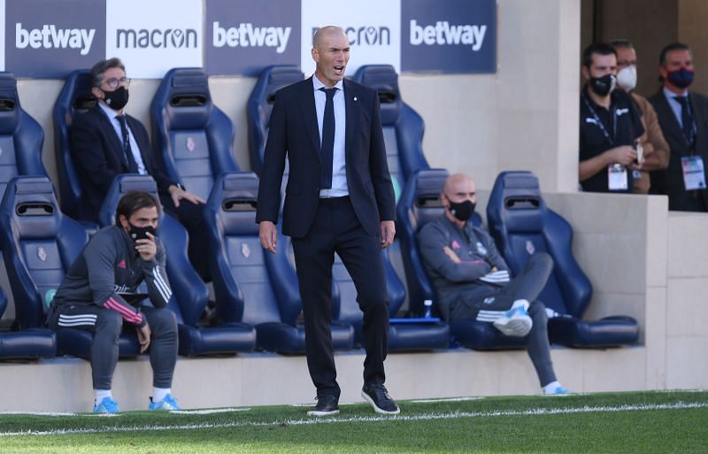 Real Madrid manager Zinedine Zidane