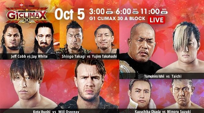 G1 Climax 30 Night 9 Results: Another stellar A Block show