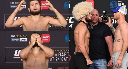 Khabib Nurmagomedov seemingly had a tough weight cut ahead of his UFC 254 fight against Justin Gaethje