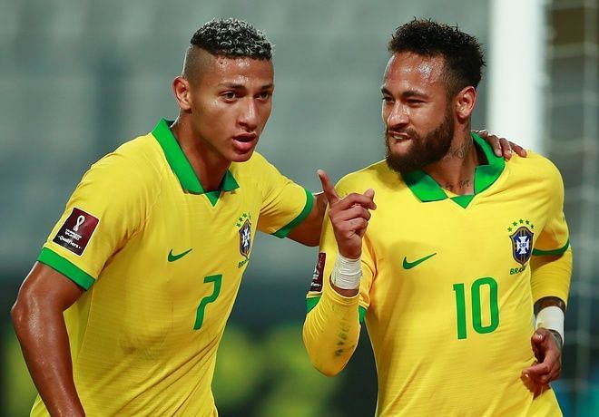 Brazil fought back from 2-1 down to beat Peru 4-2 in Lima in a 2022 FIFA World Cup Qualifier.