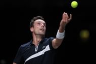 Roberto Bautista Agut at the Bett1Hulks Indoors 2020