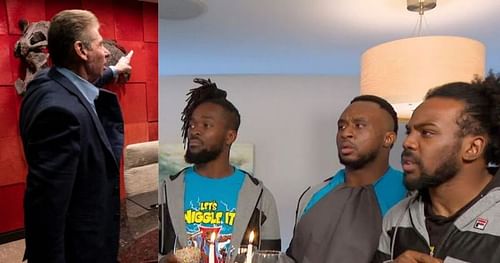Vince McMahon and The New Day.