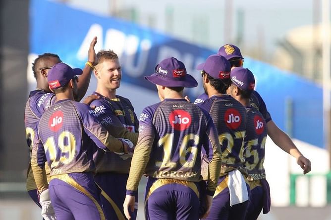 IPL 2020, 35वां मैच - कोलकाता नाइटराइडर्स ने रोमांचक मुकाबला टाई होने के बाद सनराइजर्स हैदराबाद को सुपर ओवर में हराया