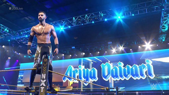 Ariya Daivari looked to continue his run of dominance on 205 Live