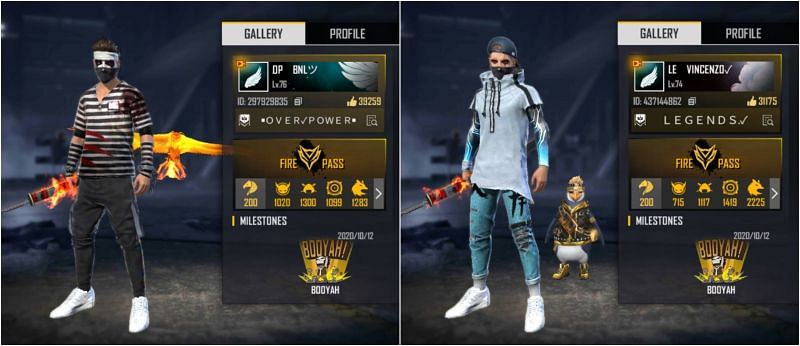 BNL vs Vincenzo: Who has better stats in Free Fire?