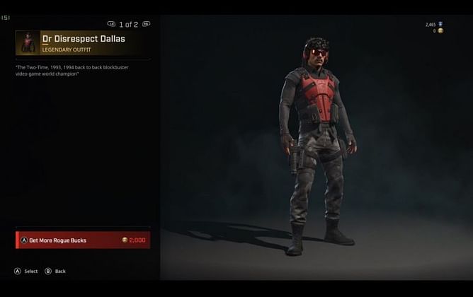 Dr Disrespect is now a character skin in Rogue Company