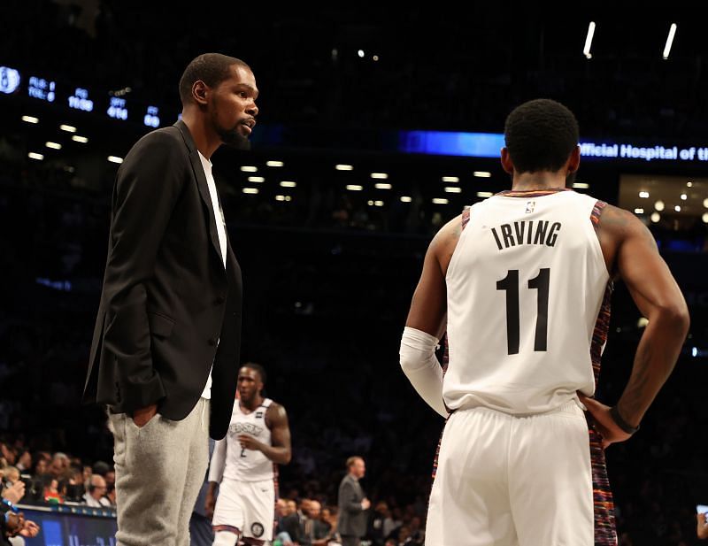 Kyrie Irving calls Brooklyn Nets head coaching duties a team effort.
