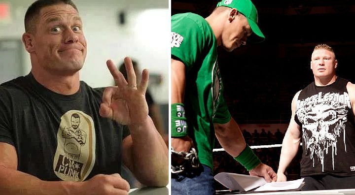 John Cena and Brock Lesnar