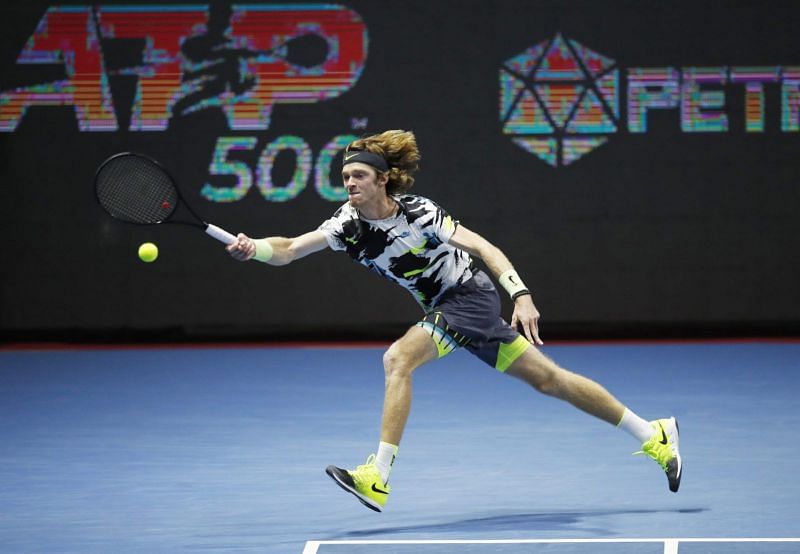 Andrey Rublev at the St. Petersburg Open