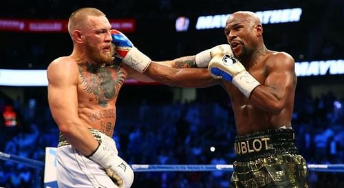 Conor McGregor lost via TKO to Floyd Mayweather in their 2017 professional boxing bout