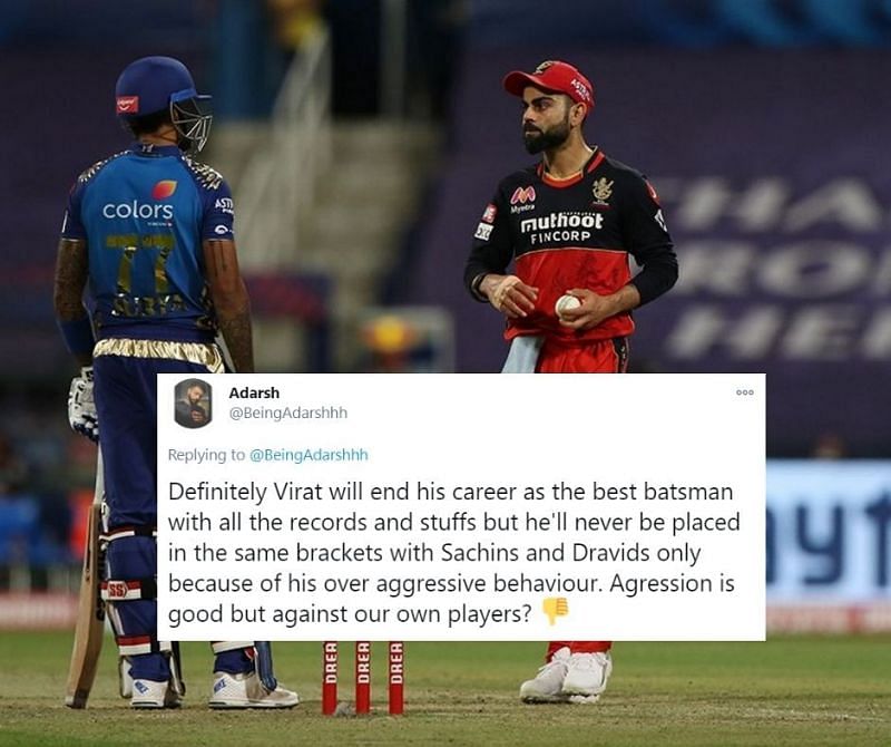 Ipl 2020 Twitter Erupts In Defence Of Suryakumar Yadav After Stare Off With Virat Kohli During Mi V Rcb Match