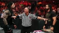 Roman Reigns (left) and Seth Rollins (right)