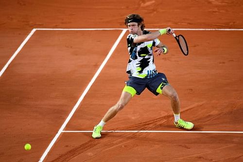 Andrey Rublev at the 2020 French Open.