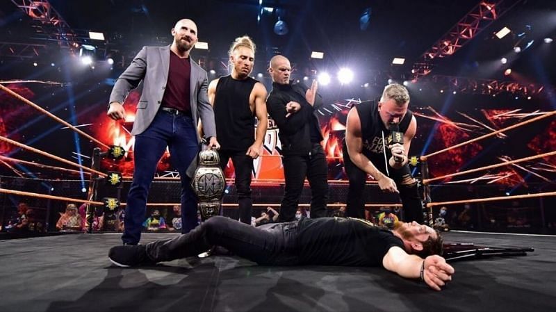 &#039;The Brusierweight&#039; Pete Dunne aligned himself with Pat McAfee, Oney Lorcan, and Danny Burch at NXT: Halloween Havoc