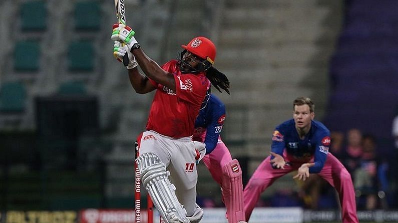 Chris Gayle&#039;s 99 went in vain as RR beat KXIP comfortably on Friday. (Image credits: kxip.in)
