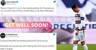 Twitter reacts as Cristiano Ronaldo tests positive for COVID-19
