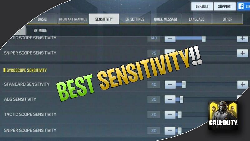 Sensitivity settings in COD Mobile (Image credits: iRok Gaming YT)