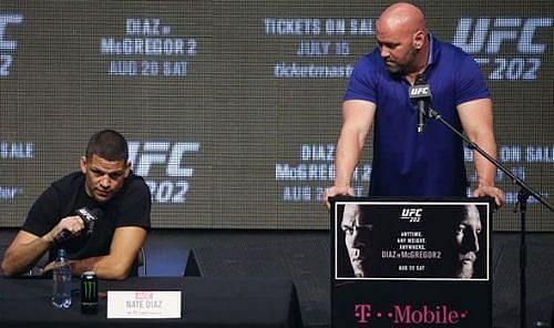 Nate Diaz and Dana White