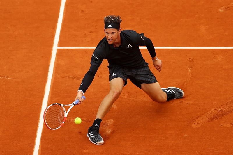 Dominic Thiem during his second round win over Jack Sock at the French Open