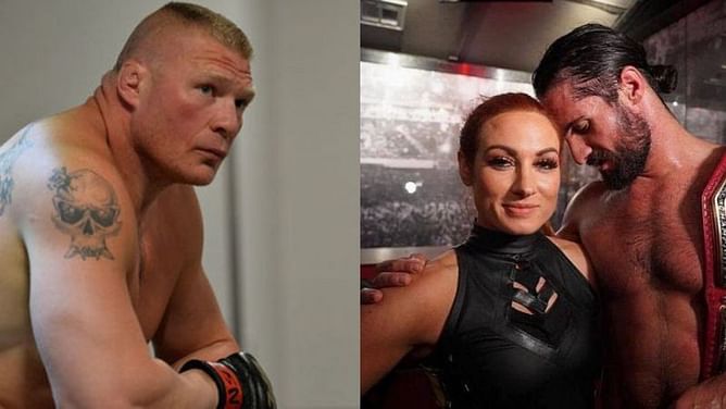 WWE में ब्रॉक लैसनर से पंगा लेने वाले रेसलर के निशाने पर रॉलिंस और उनकी मंगेतर बैकी लिंच