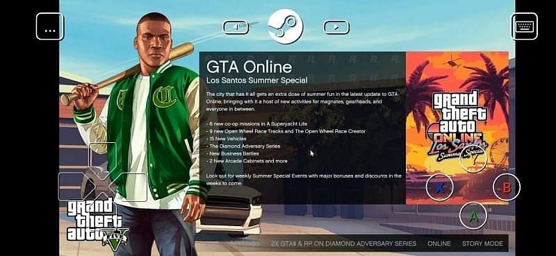 GTA 5 on Steam Link