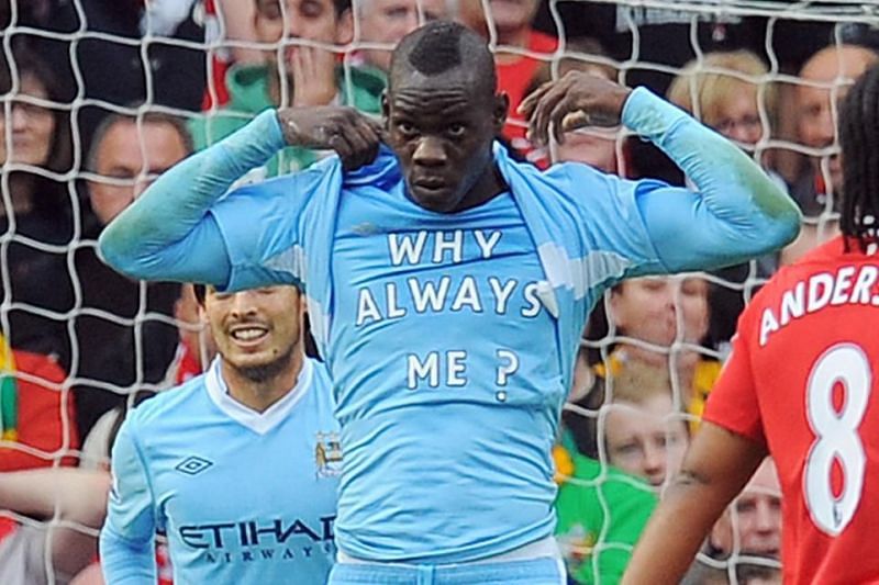 Mario Balotelli was constantly involved in controversial incidents during his time in the Premier League.