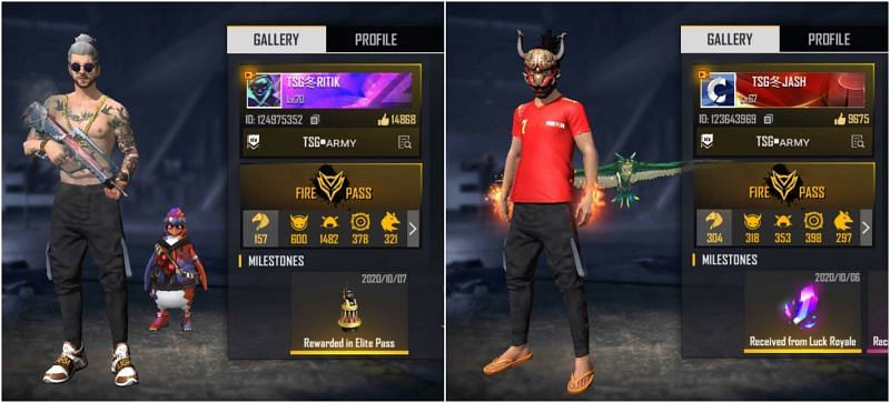 Two-Side Gamers&#039; (TSG Jash, Ritik) Free Fire sensitivity settings, custom HUD, and more