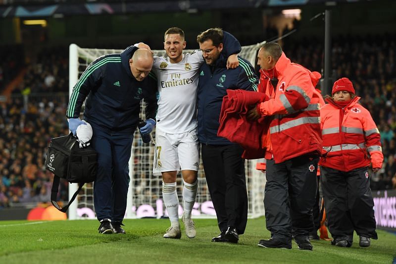 Real Madrid star Hazard has faced another injury setback