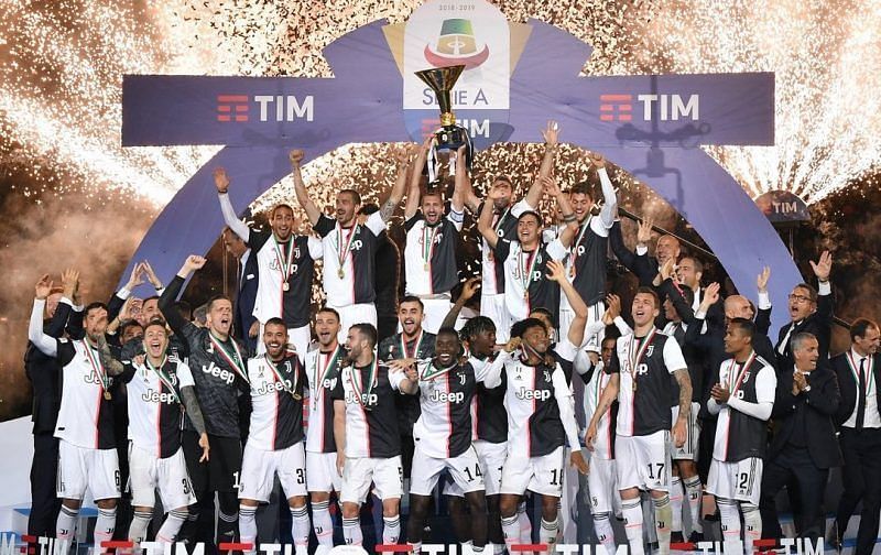Juventus lifted their ninth consecutive Serie A title last season.