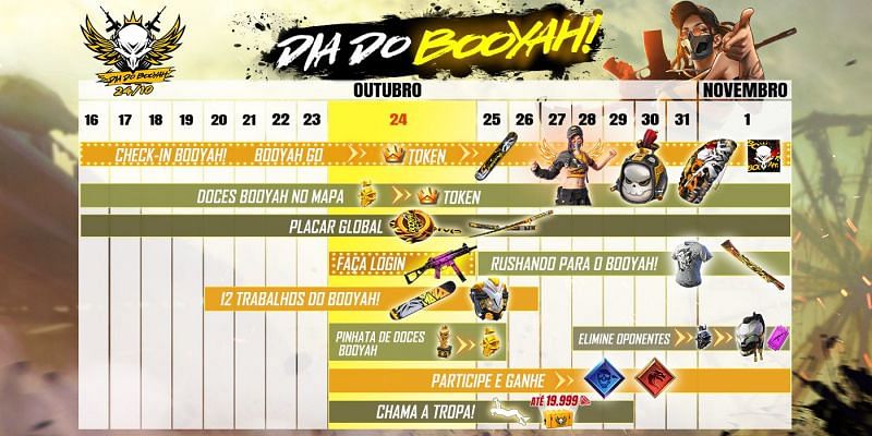 Booyah Day Calender (Image Credits: Free Fire Brazil)