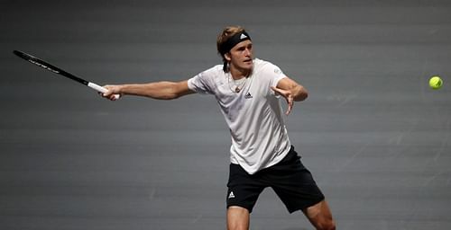 Alexander Zverev at the Bett1Hulks Indoors 2020