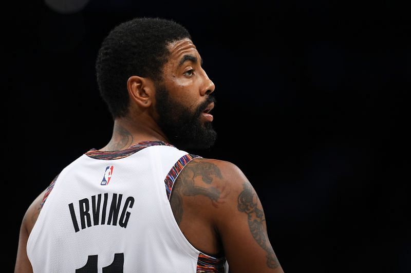 Irving playing for the Brooklyn Nets