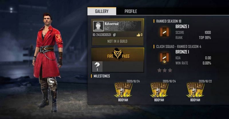 KSHMR's Free Fire ID, stats, K/D ratio, in-game character ...