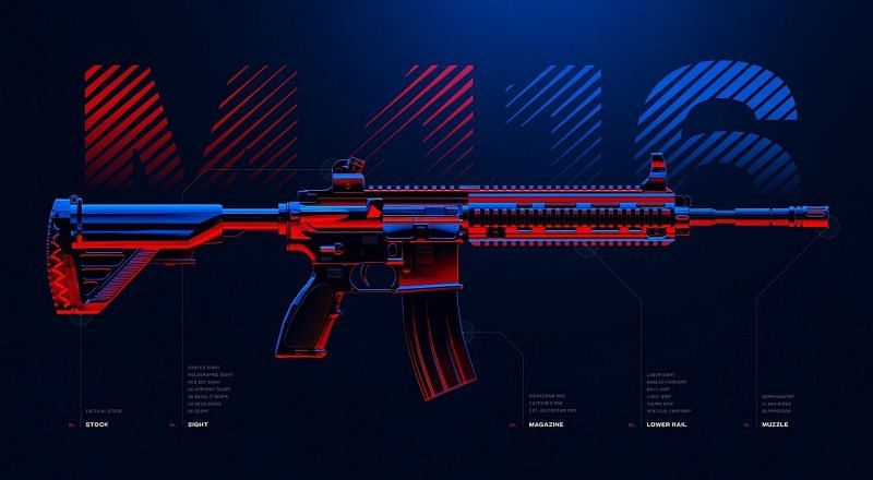 M416 assault rifle in TDM