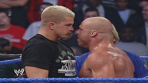 Daniel Puder and Kurt Angle