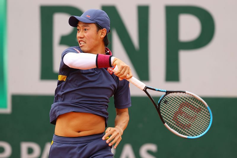Kei Nishikori at the 2020 French Open