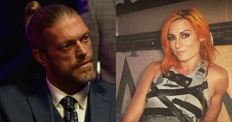 Edge and Becky Lynch.