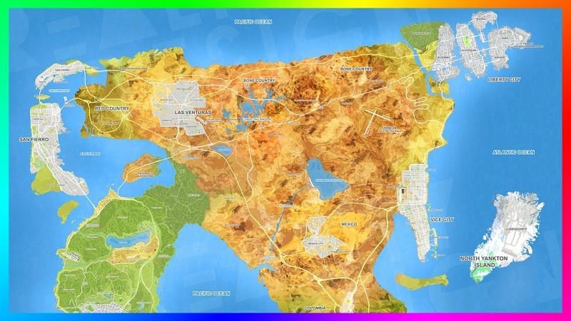 World Map, Red Dead Redemption 2 Map