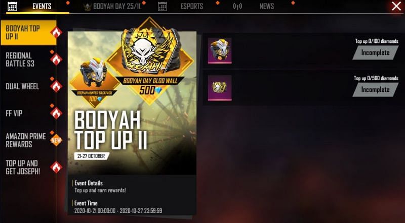Free Fire Booyah Day Event How To Get Free Ump Skin