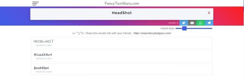 FancyTextGuru - One such website