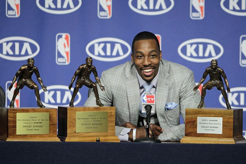 Howard won the NBA DPOY award three times.