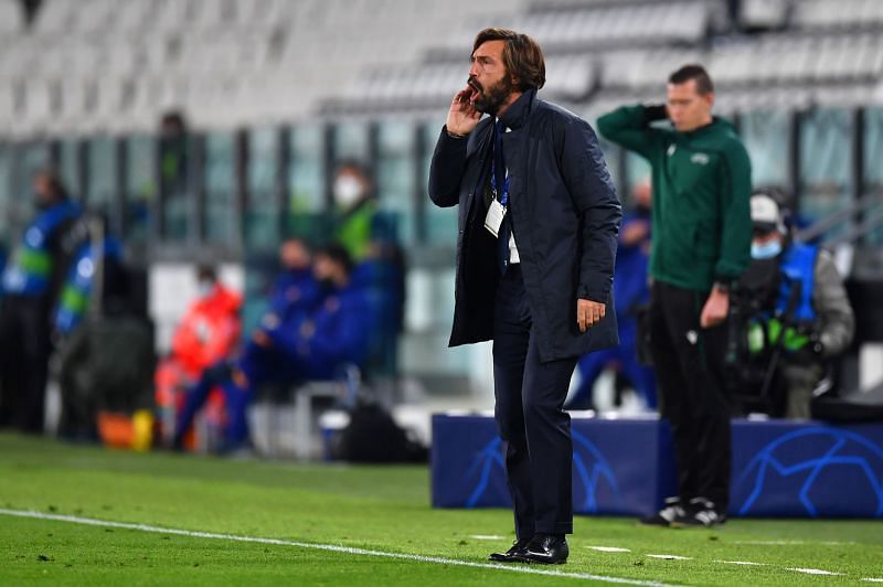 Pirlo endured a forgettable evening on the sidelines, seeing his Juve side limp to defeat against Barcelona